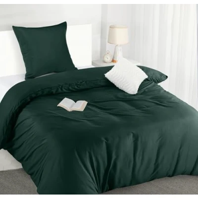 Imagen de Utopia Bedding Funda Nordica Cama 90 Microfibra Juego de Edredon 135x200 cm y 1 Almohada 80x80 (Esmeralda)