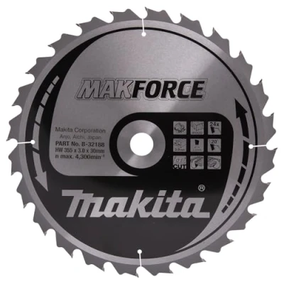 Imagen de Makita B 32188 Makforce hoja de sierra 355 x 30 mm, 24z