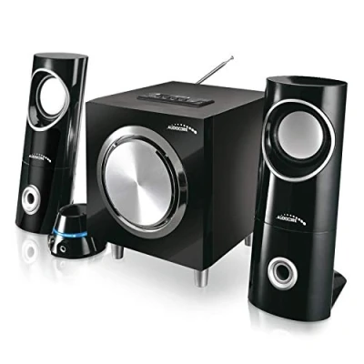 Imagen de Audiocore Conjunto de Altavoces Bluetooth 2.1 Radio FM AC790, Entrada Tarjeta SD/MMC, AUX, USB