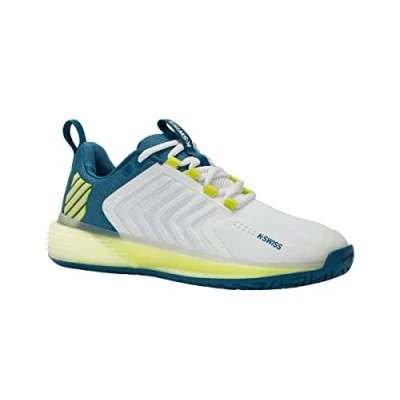 Imagen de K Swiss Ultrashot 3, Zapatillas Deportivas Hombre, Blanco Azul Verde, 44.5 EU