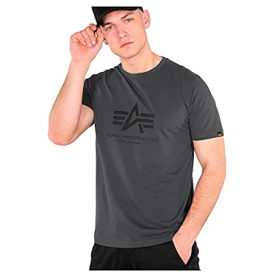 Imagen de Alpha Industries Camiseta estampada grey/black, Hombre, Talla: Small, Grey/black