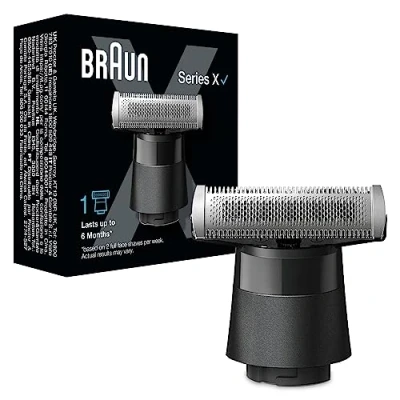 Imagen de Recambio para afeitadora Braun XT20, Lámina de recambio, Peine bidireccional, Series X