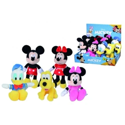 Imagen de Simba Toys Peluche Disney 20cm, Se enviará un Modelo Entre Estos: Mickey, Minnie Vestido Rojo, Rosa, Donald, Pluto, Adecuado para Toda Las Edades (6315870224)