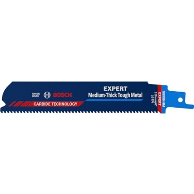 Imagen de Bosch Professional 1x Hoja de Sierra sable Expert ‘Medium Thick Tough Metal’ S 955 HHM (para acero resistente, Láminas inoxidable, Longitud 150 mm, accesorios sable)