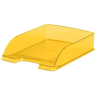 Imagen de Leitz Plus briefkorb Polystyrol amarillo bandeja de escritorio Bandejas organizador (poliestireno), amarillo, A4, 255 x 357 70 mm, 270 g)