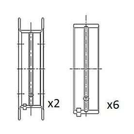 Imagen de Cojinete de cigüeñal FAI AutoParts BM1016 STD