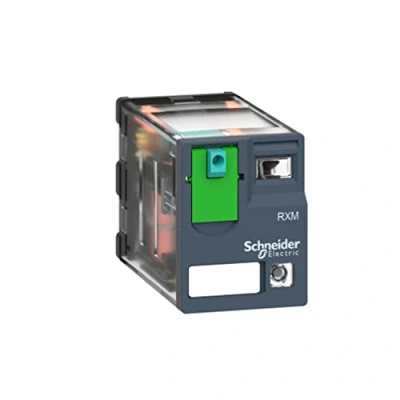 Imagen de Schneider Electric RXM2AB2BD Relé de Miniatura Enchufable, Zelio RXM, 2 Ca, 24 V Cc, Led