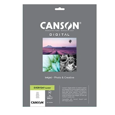 Imagen de Canson Everyday, Papel Fotográfico Digital, Pochette, A4, Blanco, 15 hojas