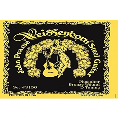 Imagen de John Pearse Strings® 3150H para guitarra de acero Weissenborn® Bronce fosforoso D Tuning