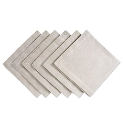 Imagen de DII Chambray Kitchen Juego de servilletas (colección Mesa), Color Natural