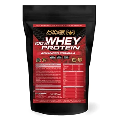 Imagen de 100% Whey Protein King Nutrition Proteina Concetrada 80% (Chocolate, 1kg)