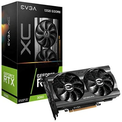 Imagen de EVGA GeForce RTX 3060 XC Gaming, 12G P5 3657 KR, 12GB GDDR6, Doble Ventilador, Placa Posterior de Metal