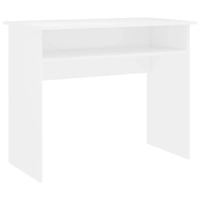 Imagen de vidaXL Escritorio de Ordenador Trabajo Estudio Ejecutivo Oficina Despacho Mueble Duradera Robusta Estable Madera Contrachapada Blanco 90x50x74 cm