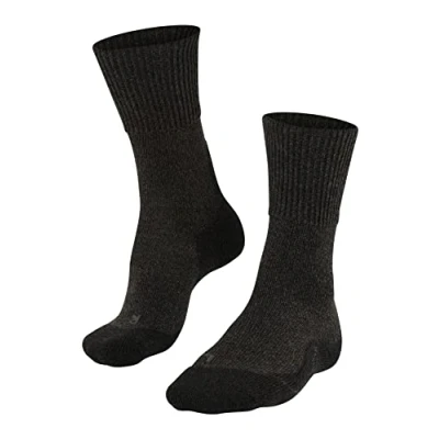 Imagen de FALKE TK1 Adventure Wool W SO lana hilo funcional anti ampollas gruesa 1 par, Calcetines para senderismo Mujer, Gris (Smog 3150), 35 36