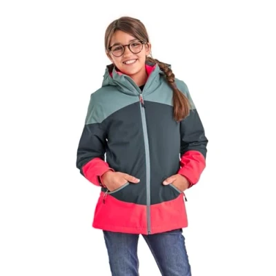Imagen de Killtec Girl&#039;s Chaqueta outdoor/chaqueta funcional con capucha KOW 195 GRLS JCKT, dark aquaverde, 128, 38510 000