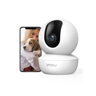Imagen de Imou Cámara de Vigilancia WiFi Interior para Mascotas, AI Detección Humana, 1080P IP con Sirena,Audio Bidireccional,Visión Nocturna, Modo Privacidad, Funciona Alexa Bebe