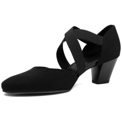 Imagen de ara Toulouse, Zapatos con Tacon y Correa de Tobillo para Mujer, Negro, 37.5 EU