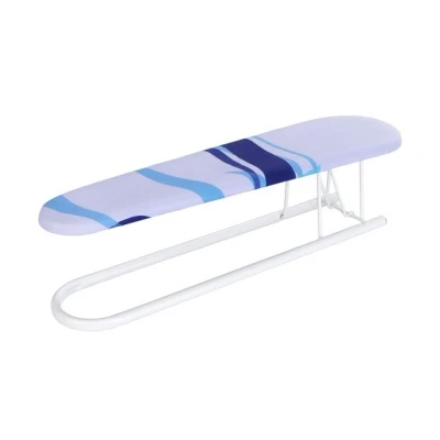 Imagen de WENKO Planchamangas Tabla para Planchar Mangas con Funda Decorativa Blanco