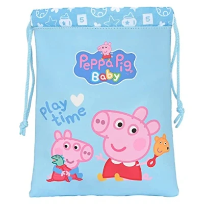 Imagen de Safta Saquito Merienda Peppa Pig Baby 20 X 25 cm, Multicolor, Estándar (812292237)