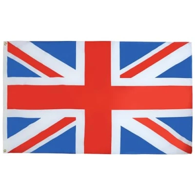 Imagen de AZ FLAG Bandera Reino Unido 90x60 cm Inglesa Britanica Uk 100% Poliéster Con Ojales de Metal integrados 50g Colores Vivos Y Resistente A La Decoloración