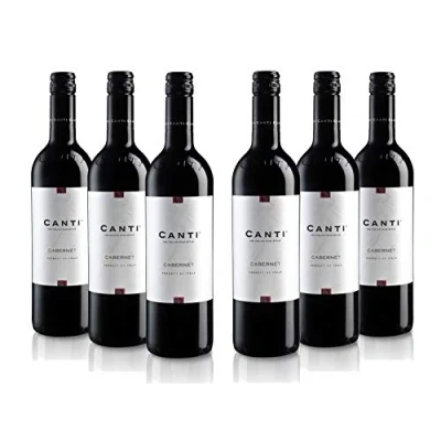 Imagen de Canti Cabernet, Vino Tinto Seco Italiano, 11,5%, Sabor Equilibrado, y Robusto, 6x750 ml