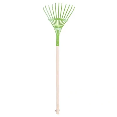 Imagen de Larga Bigjigs Juguetes para ni?os manejado Hoja Jardiner?a Rastrillo con Mango de Madera Herramientas Jard?n y Accesorios