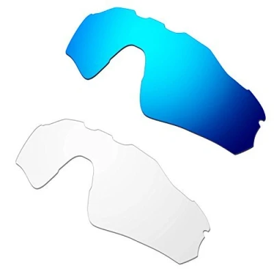 Imagen de HKUCO Mens Compatible/Replacement Lenses For Oakley Radar EV Path Sunglasses Blue/Transparent Polarized