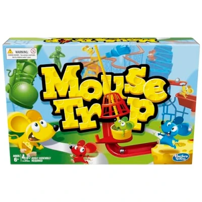 Imagen de Hasbro Gaming Juego de Mesa Trampa para Ratones niños 6 años en adelante, clásico 2 a 4 Jugadores con configuración más fácil Que Las Versiones anteriores, Multicolor,