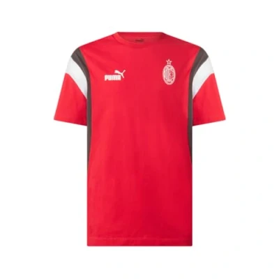 Imagen de AC Milan 769339 Ftblarchive tee Camisa Deportiva, Men&#039;s Tango Red Flat Dark Gray L