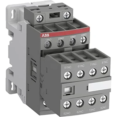 Imagen de Bloque contactor, modelo NFC53E 88, 5 contactos auxiliares NO y 3 NC, 230 240V 50Hz 240 260V 60Hz, color gris, 11,05 x 4,5 8,6 centímetros (referencia: 1SBH131001R8853)