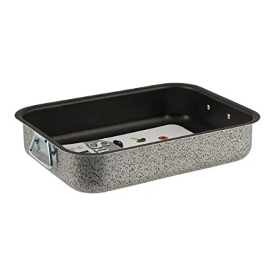 Imagen de HOME Salt Peper Asador Cona Antiadherente Salitre 25X18 Olla de cocción, Metal, Multicolor, One Size