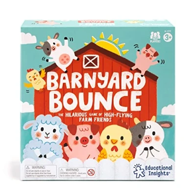 Imagen de Learning Resources Animales saltarines de la Granja, Juego para memorizar y relacionar Preescolar, niñas 3+ años, Talla única (EI 1777)