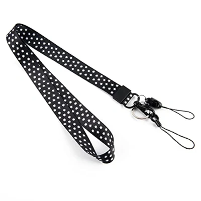 Imagen de Correa para el cuello, Acollador con estampado de colores por los dos lados, Móviles, Acreditaciones, llaves, USB, MP3, Tarjetas Identificación,Estilo 41