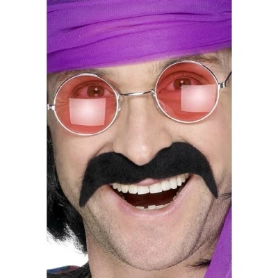 Imagen de Smiffys Bigote de los 70, negro, autoadhesivo