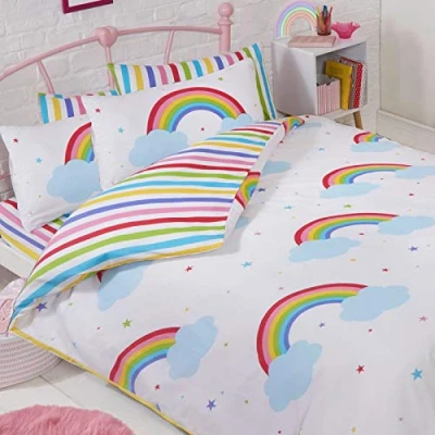 Imagen de Price Right Home Juego de Funda nórdica Doble y Almohada Cielo Arcoiris