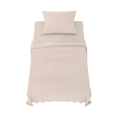 Imagen de Dreamzie Sabanas 90x190 cm Juego de 3 Piezas Poliéster Microfibra Cepillada Sabana Bajera, Encimera Cama y 1 Fundas Almohada (Sabanas 90, Beige)