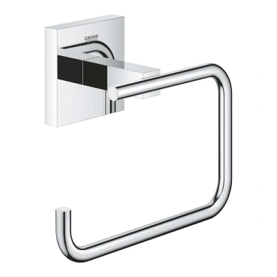 Imagen de GROHE Start Cube QuickFix Portarrollos con tapa, cromo, para pegar (pegamento QuickGlue A1) o atornillar, ref. 41102000