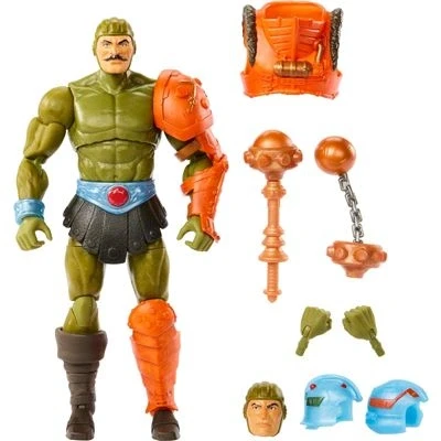 Imagen de Masters of the Universe MOTU New Eternia Man At Arms Figura de acción con accesorios, juguete +6 años (Mattel HYC48)