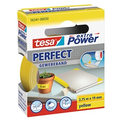 Imagen de Tesa 56341 00030 03 Extra Power Perfect, Amarillo, 2.75 m x 19 mm