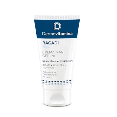 Imagen de Dermovitamina Ragadi Geloni Crema Mani Pies 75 ml contra fisuras y gelones, con vitamina E, de acción regeneradora intensiva, protege, hidrata nutre la piel las agresiones externas