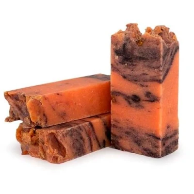 Imagen de Jabón natural de Canela y naranja (90g) Todo tipo piel Mejora la con acné e irritada Exfoliante suave