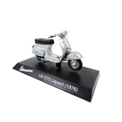 Imagen de OPO 10 Colección Scooter en Miniatura 1/18 Compatible con Piaggio Vespa 125 ET3 (Japón) Gris/Azul 1976 Ves0059