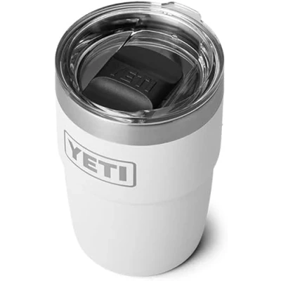 Imagen de YETI Rambler Cup, Vacuum Insulated Stainless Steel Stackable Cup with Magslider Lid, White, 8 oz (237 ml)