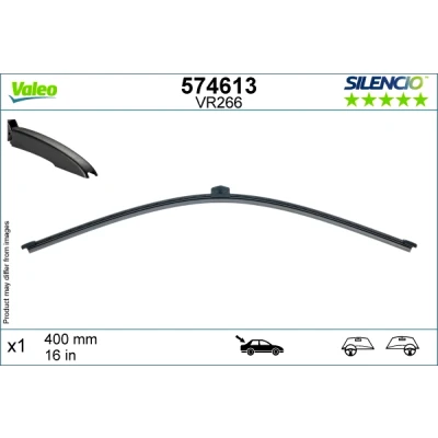 Imagen de Limpiaparabrisas Valeo Silencio X.trm 574613 400mm posterior Sin marco AUDI: A4 B8 Avant, A6 C7 Q3, MERCEDES BENZ: Clase V, Vito Mixto