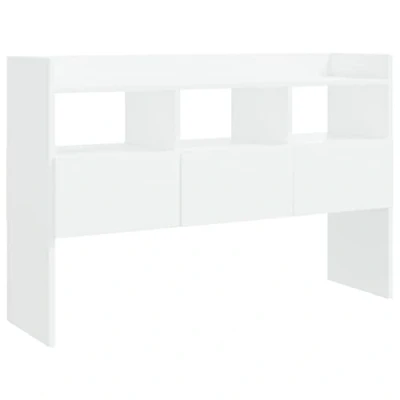 Imagen de vidaXL Aparador Entrada Acento Pasillo Vestíbulo Recibidor Auxiliar Decoración Hogar Casa Escritorio Mueble de Contrachapada Blanco 105x30x70 cm