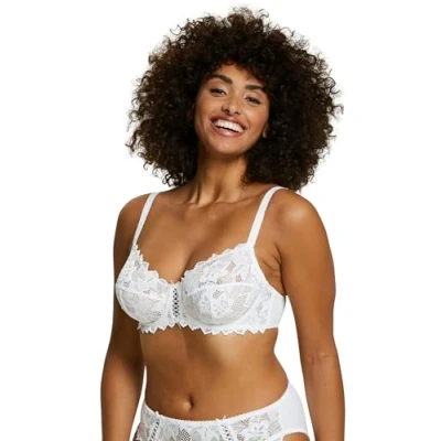 Imagen de Sans Complexe Arum Sujetador Push up clásico de Encaje con Aros Mujer White 100C