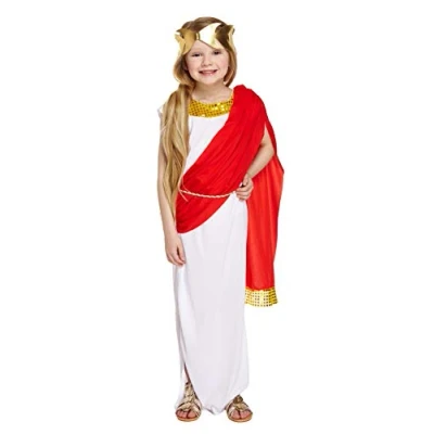 Imagen de Best Dressed Roman/Greek Goddess Lady Childrens Fancy Dress Fits 9 12 Years Old by