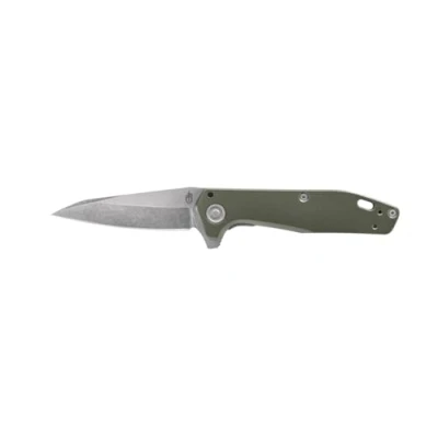 Imagen de Gerber Navaja plegable de bolsillo, Longitud la hoja 7.62 cm, Fastball Finger Flip Knife, Acero inoxidable, Verde, 30 001716