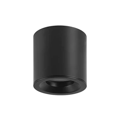 Imagen de FORLIGHT Fab Foco de Techo Superfície Tubular 85mm Diámetro para Bombilla GU10 en Color Negro