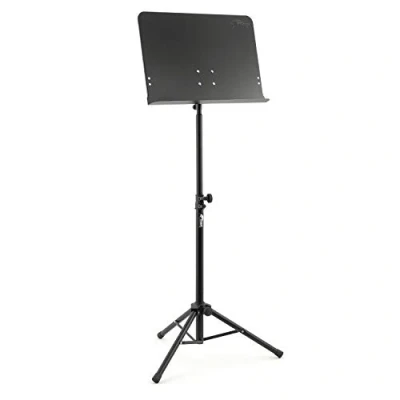 Imagen de TIGER MUS14 BK Soporte para partituras orquestales Telescópico Orquestas, escuelas, cantantes y músicos solistas Negro, 5.12in x 24.41in 13.78in